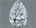 Diamante Natural 0.50 quilates, De pera , Color E, claridad VS1 y certificado GIA