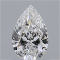 Natural Diamond 0.47 Carats, Pear with  Cut, E Color, VVS1 Clarity and Certified by GIA
