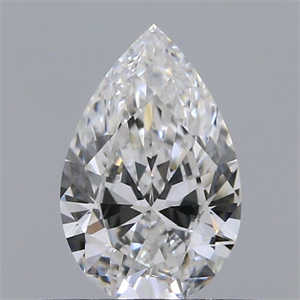 Picture of Natural Diamond 0.47 Carats, Pear with  Cut, E Color, VVS1 Clarity and Certified by GIA