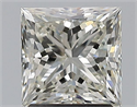 Natural Diamond 1.79 Carats, Princess with  Cut, K Color, VS1 Clarity and Certified by GIA