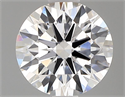 Lab Grown Diamond 1.01 Carats, Round with Ideal Cut, E Color, VS1 Clarity and Certified by IGI
