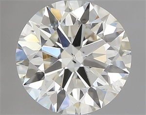 Picture of Natural Diamond 1.03 Carats, Round with Excellent Cut, K Color, SI1 Clarity and Certified by GIA