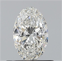 Natural Diamond 0.50 Carats, Oval with  Cut, G Color, VS2 Clarity and Certified by GIA