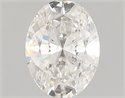 Natural Diamond 1.00 Carats, Oval with  Cut, F Color, I1 Clarity and Certified by GIA