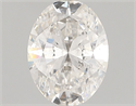 Natural Diamond 1.00 Carats, Oval with  Cut, F Color, I1 Clarity and Certified by GIA