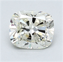 Diamante Natural 1.55 quilates, Del cojín , Color K, claridad VS1 y certificado GIA