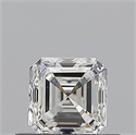 Natural Diamond 0.50 Carats, Asscher with  Cut, F Color, VVS1 Clarity and Certified by GIA
