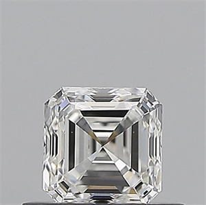 Picture of Natural Diamond 0.50 Carats, Asscher with  Cut, F Color, VVS1 Clarity and Certified by GIA