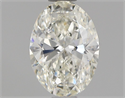 Natural Diamond 0.73 Carats, Oval with  Cut, I Color, VVS1 Clarity and Certified by IGI