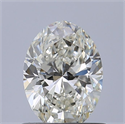 Natural Diamond 0.70 Carats, Oval with  Cut, I Color, VS2 Clarity and Certified by IGI