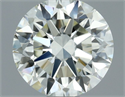 Natural Diamond 0.70 Carats, Round with Excellent Cut, J Color, VVS2 Clarity and Certified by IGI