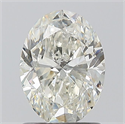 Natural Diamond 1.20 Carats, Oval with  Cut, J Color, SI2 Clarity and Certified by GIA