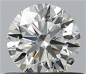 Natural Diamond 0.50 Carats, Round with Excellent Cut, I Color, VVS2 Clarity and Certified by IGI