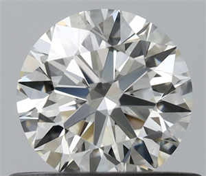 Picture of Natural Diamond 0.50 Carats, Round with Excellent Cut, I Color, VVS2 Clarity and Certified by IGI