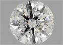 Natural Diamond 1.08 Carats, Round with Excellent Cut, J Color, I1 Clarity and Certified by GIA