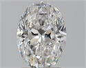 Natural Diamond 1.50 Carats, Oval with  Cut, F Color, SI2 Clarity and Certified by GIA