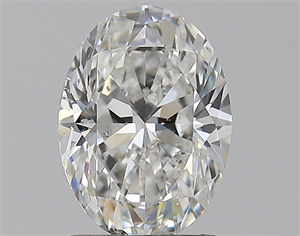 Picture of Natural Diamond 1.50 Carats, Oval with  Cut, F Color, SI2 Clarity and Certified by GIA