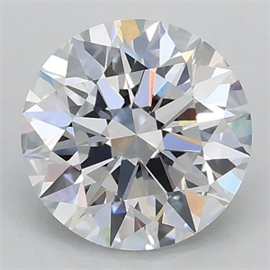 Picture of Lab Grown Diamond 1.05 Carats, Round with Ideal Cut, D Color, VVS2 Clarity and Certified by IGI