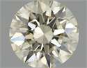 Natural Diamond 0.60 Carats, Round with Excellent Cut, L Color, VS2 Clarity and Certified by IGI