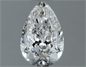 Natural Diamond 0.60 Carats, Pear with  Cut, I Color, VVS2 Clarity and Certified by GIA