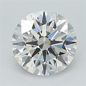 Picture of Lab Grown Diamond 1.34 Carats, Round with Ideal Cut, D Color, VS1 Clarity and Certified by IGI