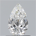 Natural Diamond 0.61 Carats, Pear with  Cut, E Color, VVS2 Clarity and Certified by GIA