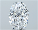 Diamante Natural 2.09 quilates, Ovalado , Color D, claridad SI1 y certificado GIA