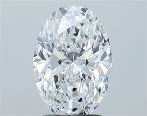 Foto Diamante Natural 2.09 quilates, Ovalado , Color D, claridad SI1 y certificado GIA de