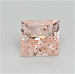 Picture of Lab Grown Diamond 1.49 Carats, Princess with  Cut, Fancy Intense Pink Color, VS1 Clarity and Certified by IGI