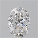 Natural Diamond 1.01 Carats, Oval with  Cut, F Color, SI1 Clarity and Certified by GIA
