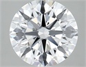 Lab Grown Diamond 2.09 Carats, Round with Excellent Cut, D Color, IF Clarity and Certified by GIA