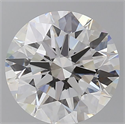 Lab Grown Diamond 4.09 Carats, Round with Ideal Cut, E Color, VS1 Clarity and Certified by IGI