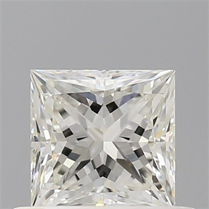 Picture of Natural Diamond 0.54 Carats, Princess with  Cut, I Color, VS2 Clarity and Certified by GIA