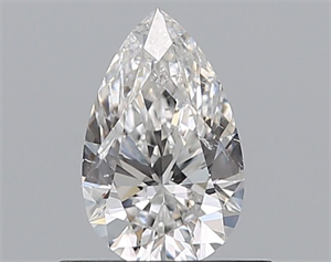 Picture of Natural Diamond 0.50 Carats, Pear with  Cut, E Color, SI2 Clarity and Certified by GIA