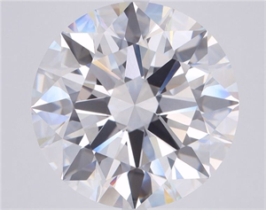 Picture of Lab Grown Diamond 2.54 Carats, Round with Ideal Cut, D Color, VVS2 Clarity and Certified by IGI