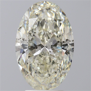 Picture of Natural Diamond 3.51 Carats, Oval with  Cut, J Color, SI2 Clarity and Certified by IGI