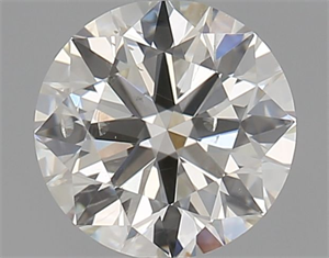 Picture of Natural Diamond 0.90 Carats, Round with Excellent Cut, J Color, SI2 Clarity and Certified by GIA