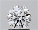 Lab Grown Diamond 1.09 Carats, Round with Ideal Cut, D Color, VS1 Clarity and Certified by IGI