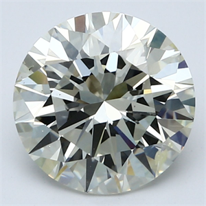 Picture of Natural Diamond 3.05 Carats, Round with Excellent Cut, J Color, SI2 Clarity and Certified by GIA