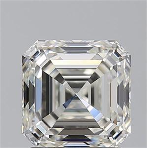 Picture of Natural Diamond 2.02 Carats, Asscher with  Cut, J Color, IF Clarity and Certified by GIA