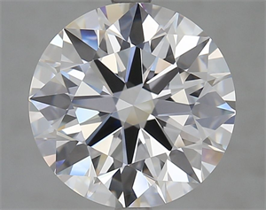 Picture of Lab Grown Diamond 5.33 Carats, Round with Ideal Cut, D Color, IF Clarity and Certified by IGI