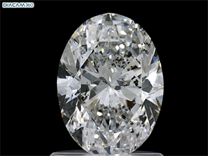 Picture of Natural Diamond 1.20 Carats, Oval with  Cut, D Color, SI2 Clarity and Certified by GIA