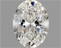 Natural Diamond 0.70 Carats, Oval with  Cut, F Color, SI1 Clarity and Certified by GIA
