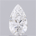 Natural Diamond 1.00 Carats, Pear with  Cut, F Color, SI1 Clarity and Certified by GIA