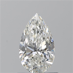 Picture of Natural Diamond 0.90 Carats, Pear with  Cut, H Color, VVS2 Clarity and Certified by GIA
