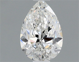Picture of Natural Diamond 0.50 Carats, Pear with  Cut, F Color, VVS2 Clarity and Certified by GIA