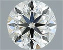 Natural Diamond 0.46 Carats, Round with Very Good Cut, H Color, VVS1 Clarity and Certified by IGI