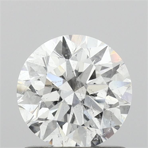 Picture of Natural Diamond 1.03 Carats, Round with Excellent Cut, E Color, I1 Clarity and Certified by GIA
