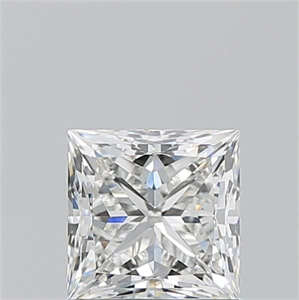 Picture of Natural Diamond 1.07 Carats, Princess with  Cut, H Color, VVS2 Clarity and Certified by GIA