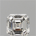 Diamante Natural 0.59 quilates, Asscher , Color H, claridad VVS2 y certificado GIA